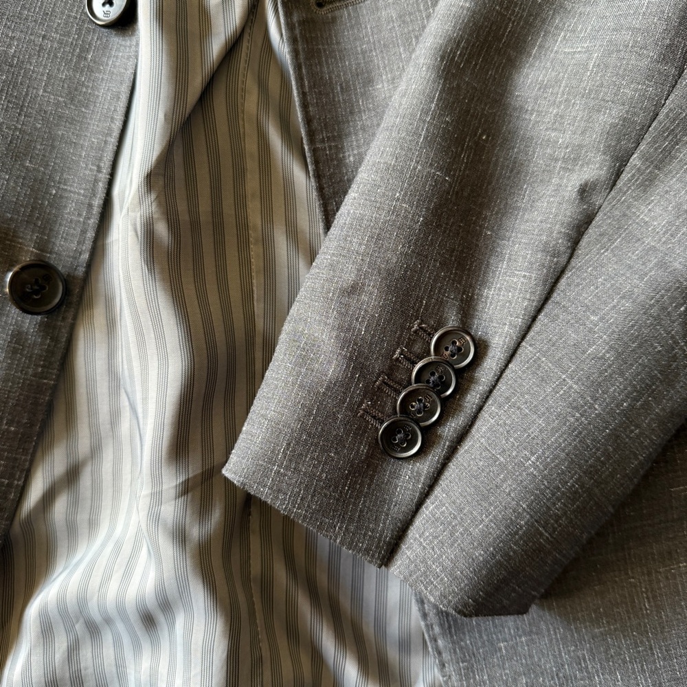 Banana Republic Slim Fit Italian Wool Suit Blazer Jacket